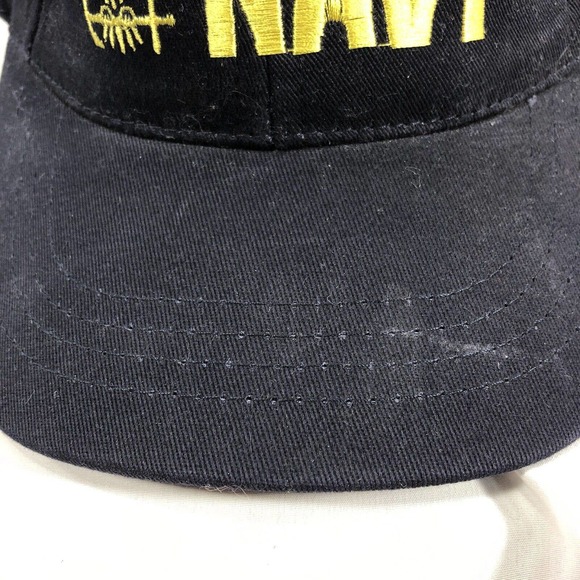 Americas Navy Hat Cap Strap Back Mens Military Adjustable Logo USA Made One Size - Picture 5 of 12